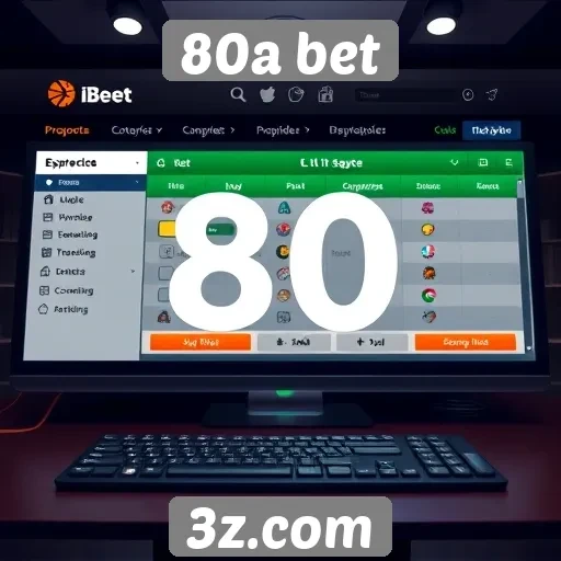 Interface do usuário do 80a bet é intuitiva e funcional
